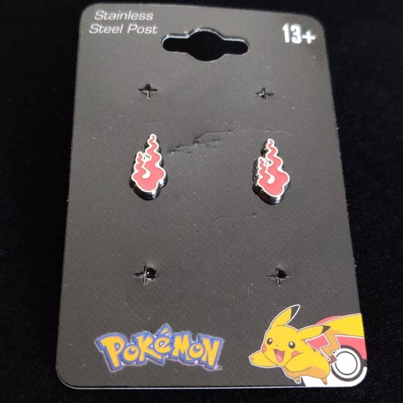 Pokemon Fire Type Earrings - Picture 2 of 2